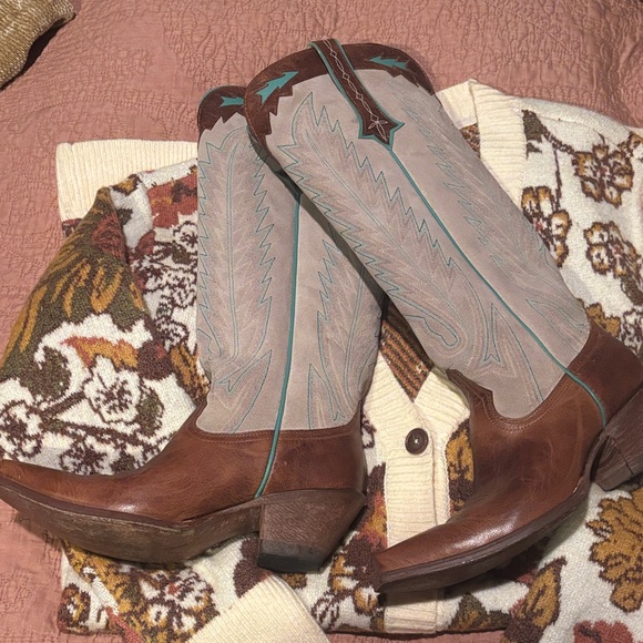 Old Gringo Yucatan Leather Boots 9 - Picture 4 of 8